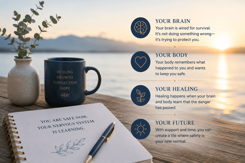 Trauma response and nervous system healing during trauma therapy in Nebraska